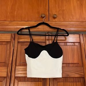 Forever 21 color-blocked crop top